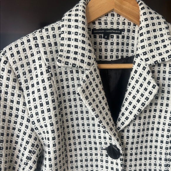 Optimum Nostalgic Wool Blend 3/4 Length Coat Women’s Vintage Style Size 4 - Picture 3 of 16